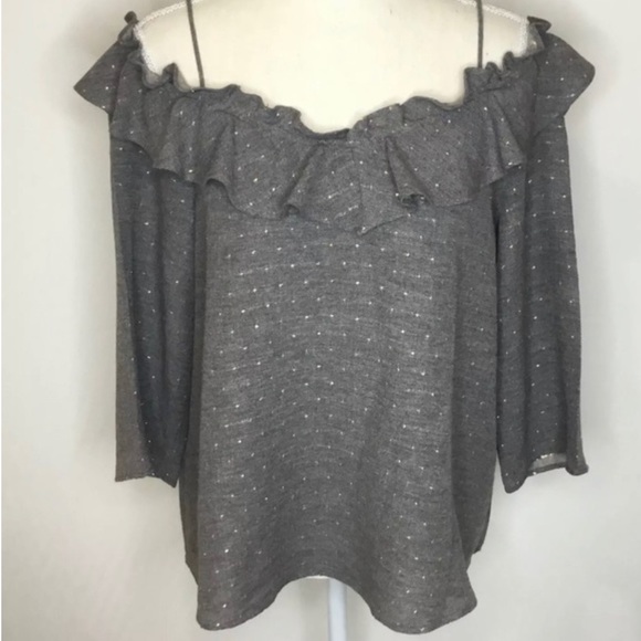 Zara Off-Shoulder Ruffle Top - Picture 2 of 7